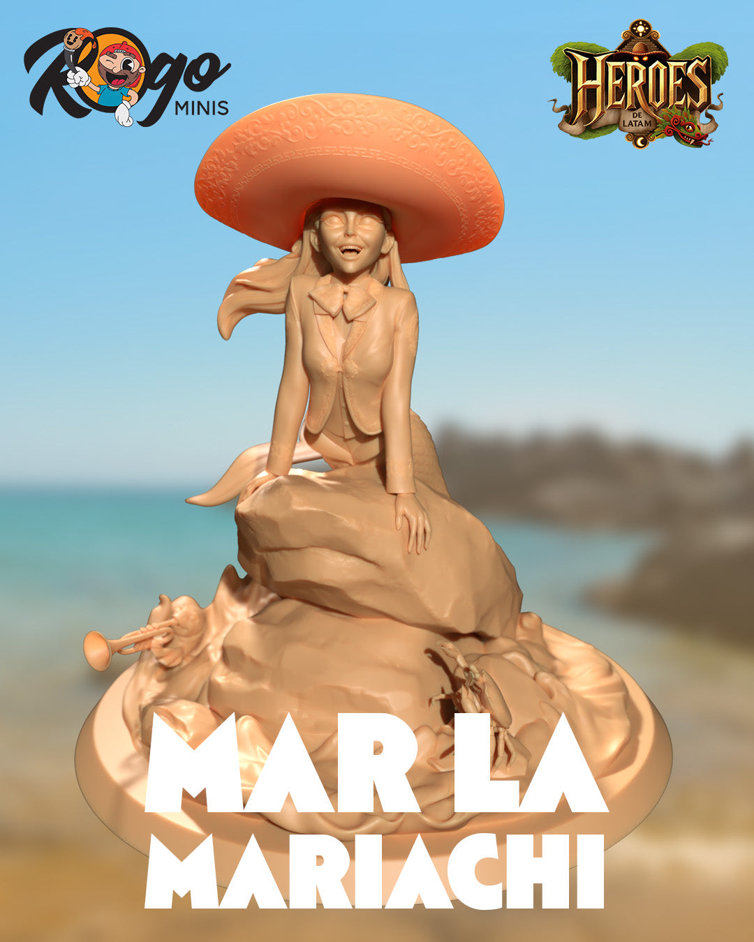 Héroes de Latam – Miniaturas 3D para impresión (paquete completo)